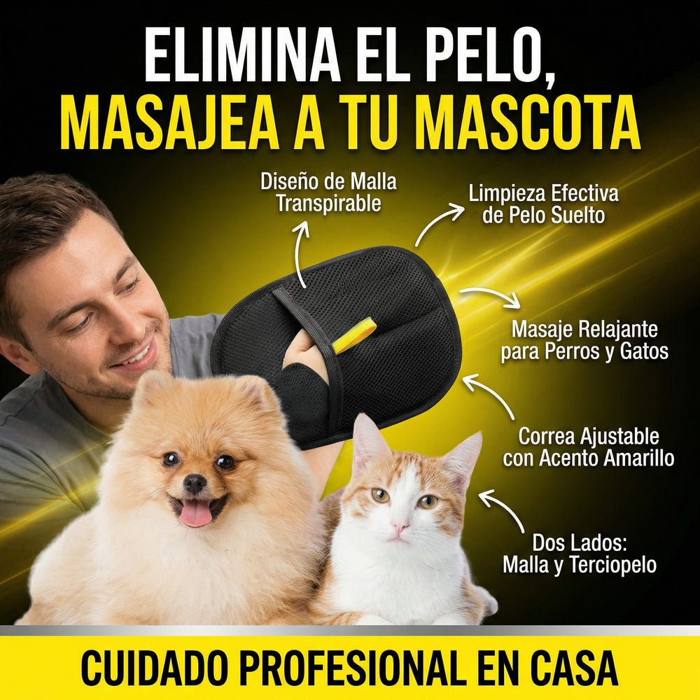 Guantes Quita Pelos Para Mascotas Pack De 2 Unidades